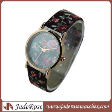 Hot Flower Pattern Fashion Geneva Brand Swiss Watch